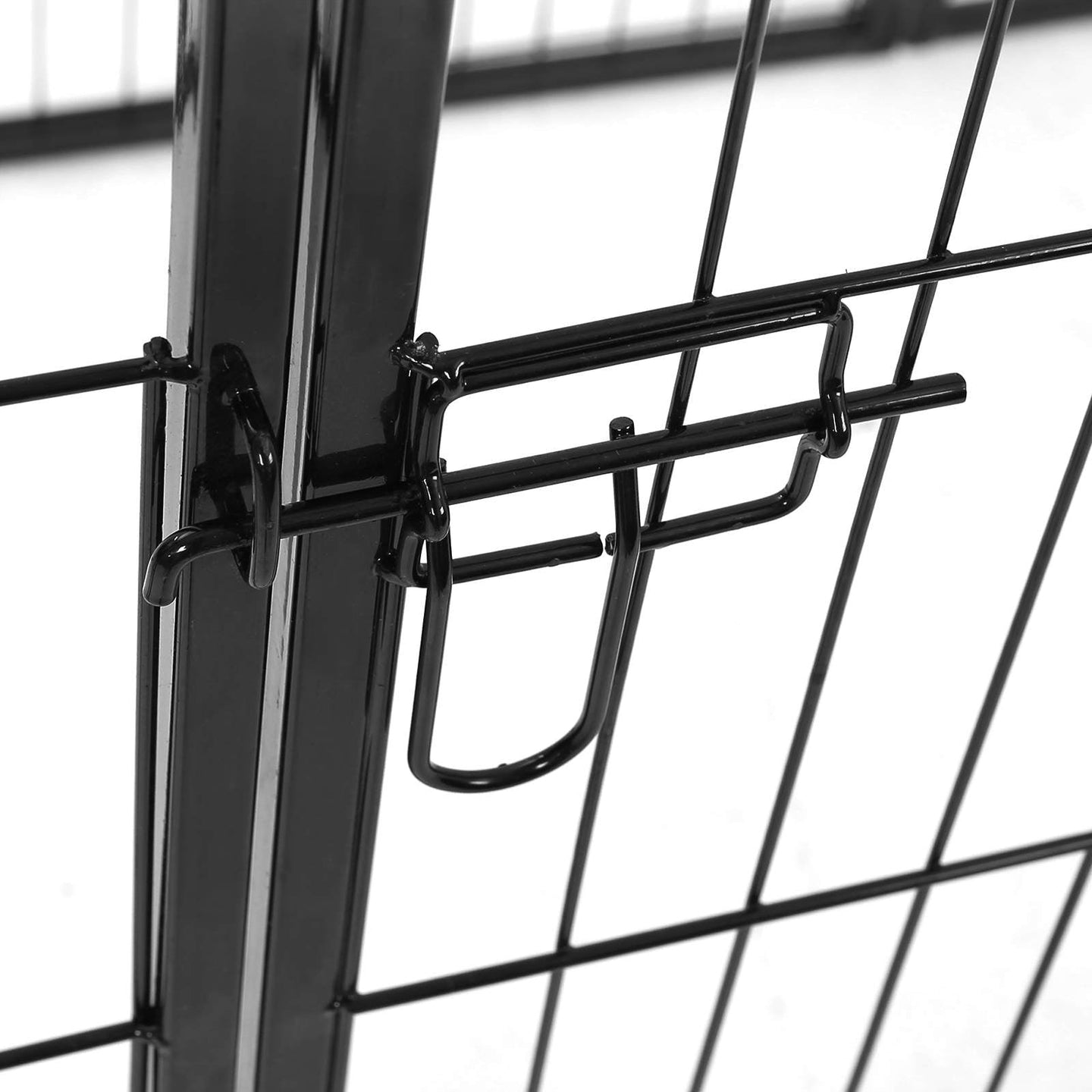 Heavy Duty Playpen - Metal - Black - 8 Panel Design