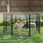 Heavy Duty Playpen - Metal - Black - 8 Panel Design