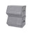 Storage Boxes - Fabric with Metal Frame - Gray - Stackable with Magnetic Hinged Lid and Side Handles