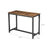 Bar Table - Metal Frame - Brown - Versatile for Cocktails