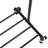 Heavy Duty Metal Clothes Rack - Holds 90 kg - Black - Mobile Design with Shelf