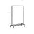 Heavy Duty Metal Clothes Rack - Holds 90 kg - Black - Mobile Design with Shelf