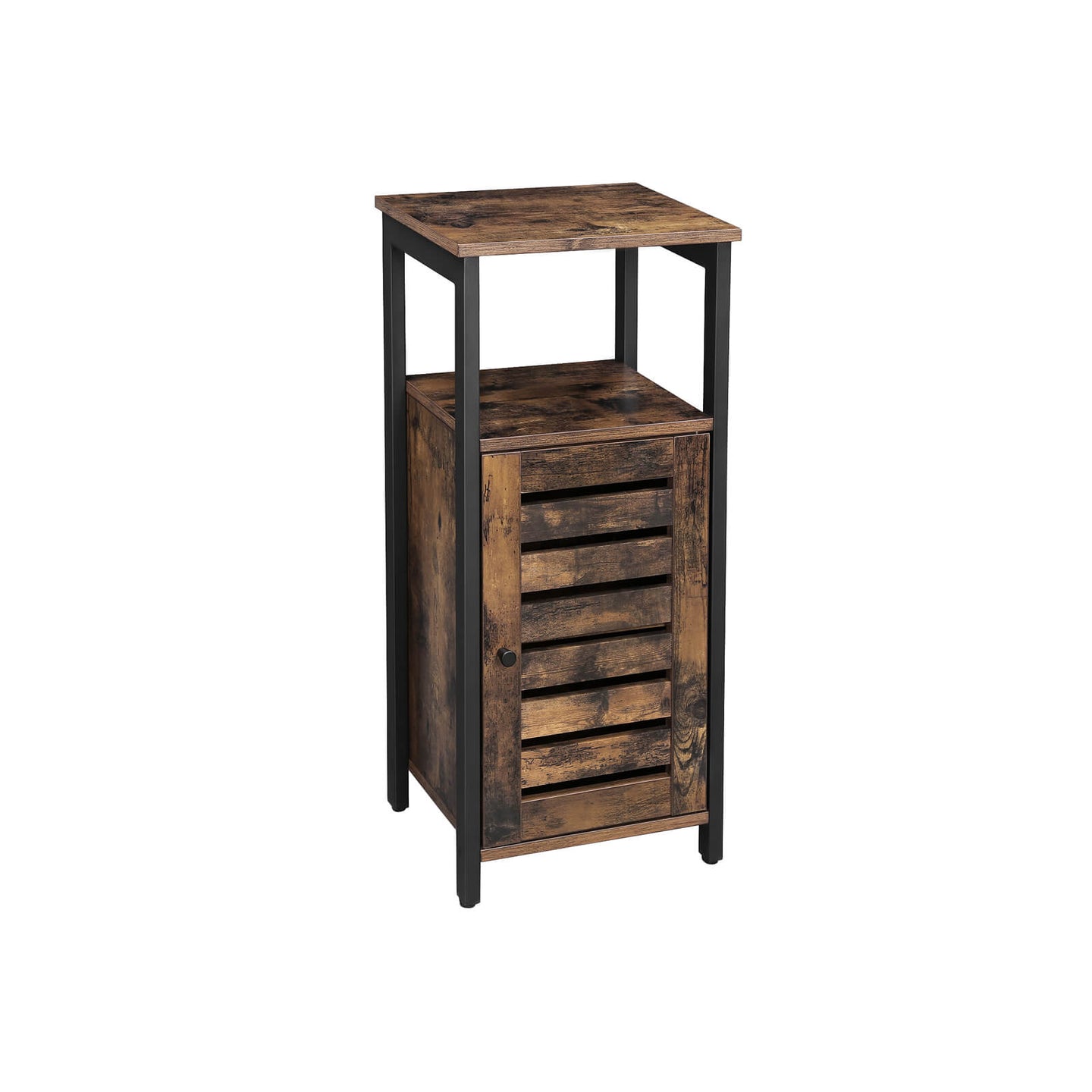 Industrial Floor Standing Cabinet - Wood - Rustic Brown
