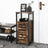 Industrial Floor Standing Cabinet - Wood - Rustic Brown