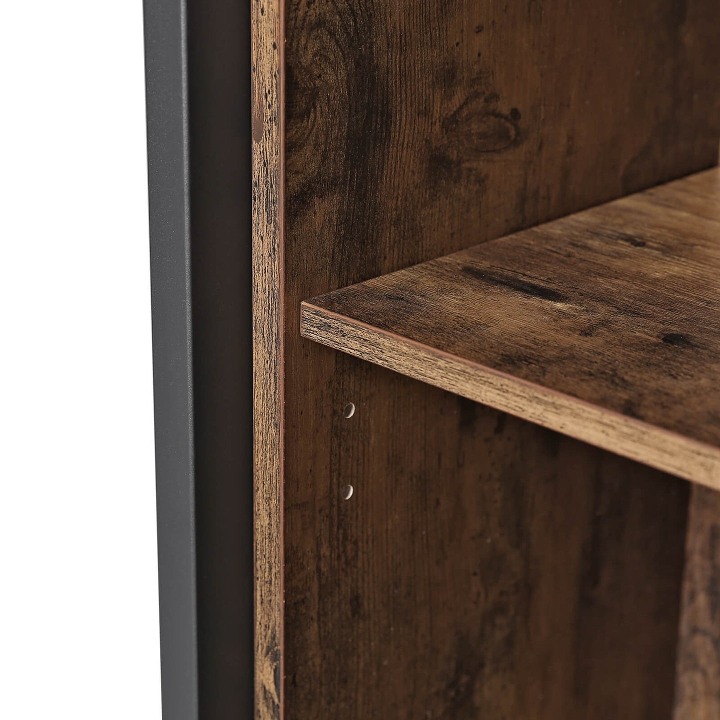 Industrial Floor Standing Cabinet - Wood - Rustic Brown