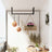 Wall-Mounted Clothes Rack - Metal - Black - Industrial Pipe Design
