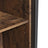 Industrial Storage Cabinet - Wood - Rustic Brown - Floor Standing with 3 Shelves and Cupboard