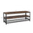 Industrial TV Stand - Wood Grain - Rustic Brown - Lengthened Design with Metal Frame