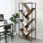 Tree-Shaped Bookcase - Steel - Rustic Brown - Floor Standing
