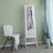 Jewellery Cabinet - Wood - White - LED Lighting with Lock and Storage Drawers