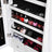 Jewellery Cabinet - Wood - White - LED Lighting with Lock and Storage Drawers