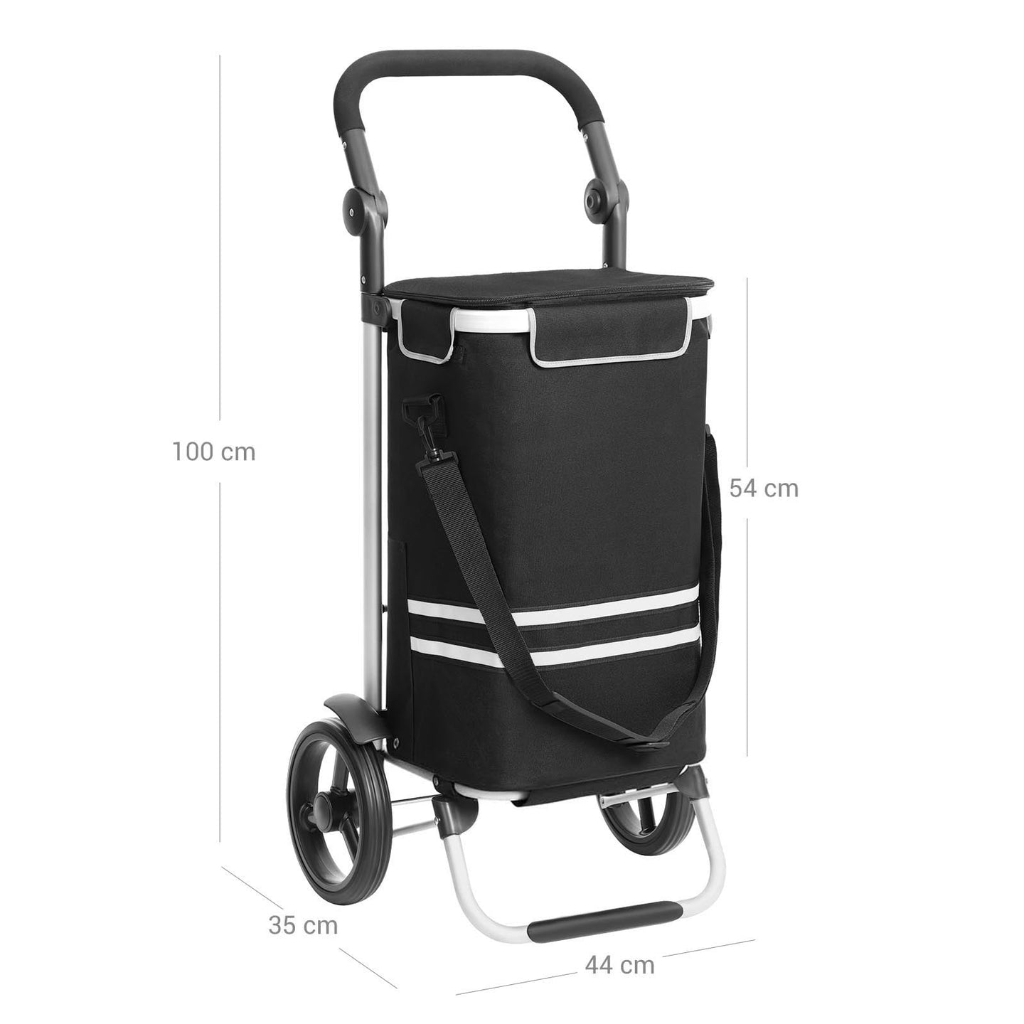 Shopping Trolley - Black - Solid Material