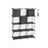 Interlocking Shelving Unit - Includes 3 Fabric Boxes - Wire