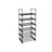 Shoe Rack - Iron - Black - Customisable 6-Tier Design