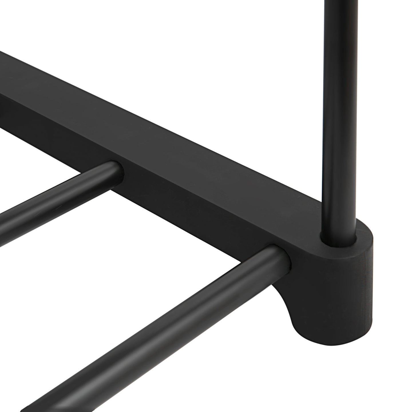Shoe Rack - Iron - Black - Customisable 6-Tier Design
