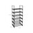 Shoe Rack - Iron - Black - Customisable 6-Tier Design