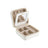 Travel Jewellery Box - 11.4 x 11.4 x 5.5 cm - PU Leather - Interior Mirror