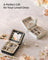 Travel Jewellery Box - 11.4 x 11.4 x 5.5 cm - PU Leather - Interior Mirror