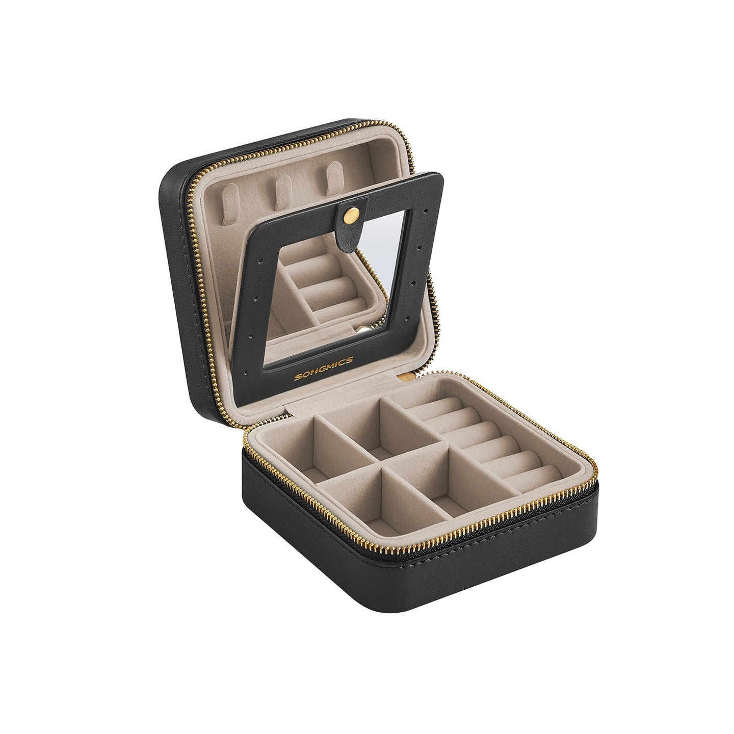 Travel Jewellery Box - PU Leather - Compact Size