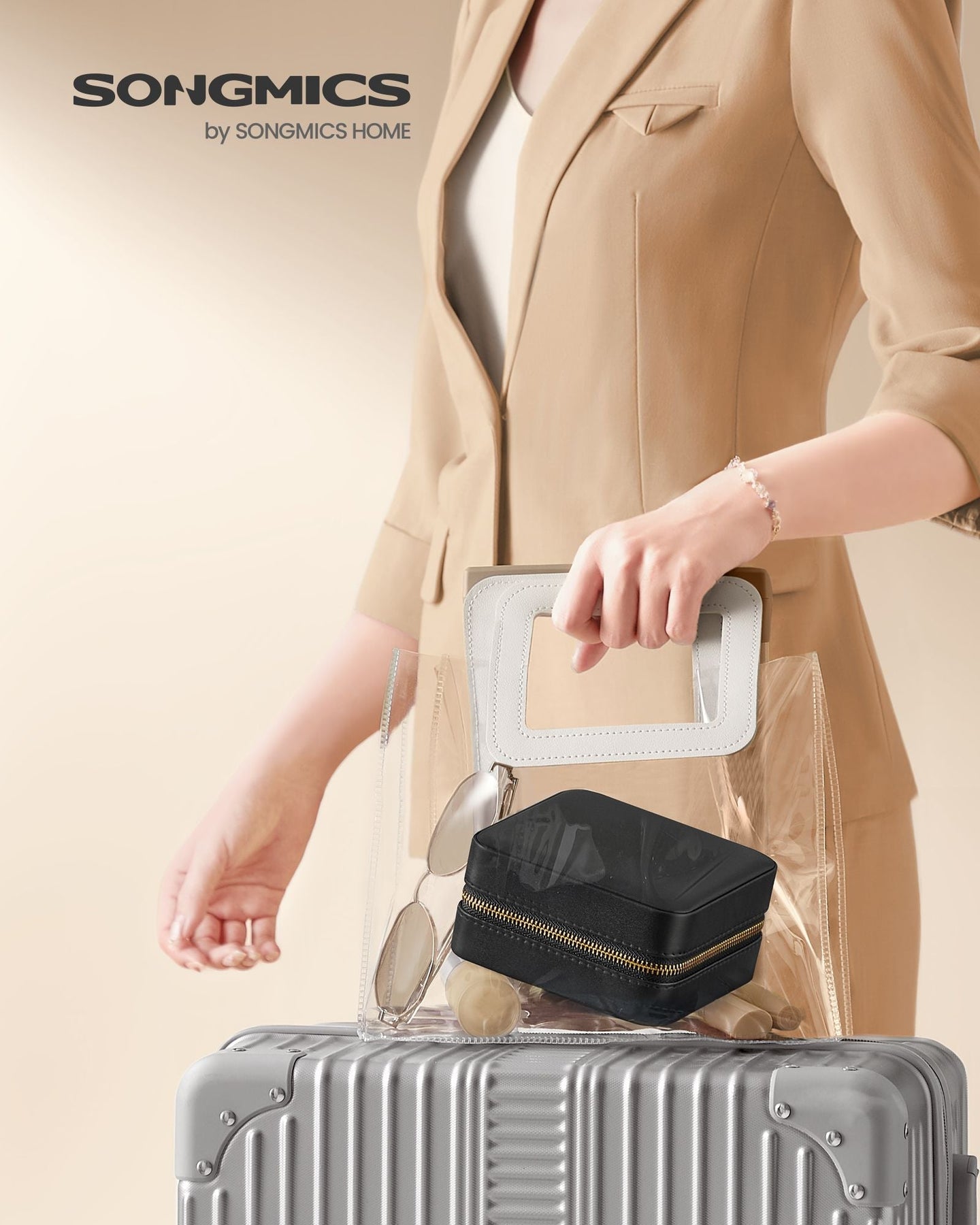 Travel Jewellery Box - PU Leather - Compact Size