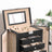 Large Jewellery Box - MDF - White - 6-Tier with Side Wings