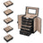 Large Jewellery Box - MDF - White - 6-Tier with Side Wings