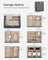 6 Tiers Jewellery Box - PU and MDF - Grey