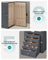 6 Tiers Jewellery Box - PU and MDF - Grey