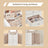 Jewellery Box - Wood - White - 6 Tiers with Mirror and Lockable Design