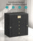 Jewellery Box 5 Layers 4 Drawers Mirror - PU and MDF - Ink Black
