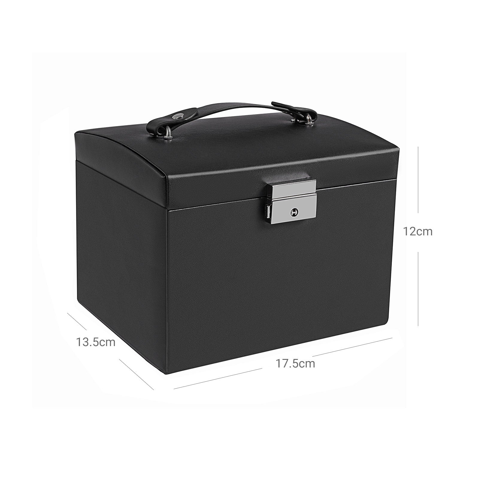 Jewelry Box - Wood - Black - Locking Design