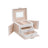 Jewelry Storage Box - Leather - White