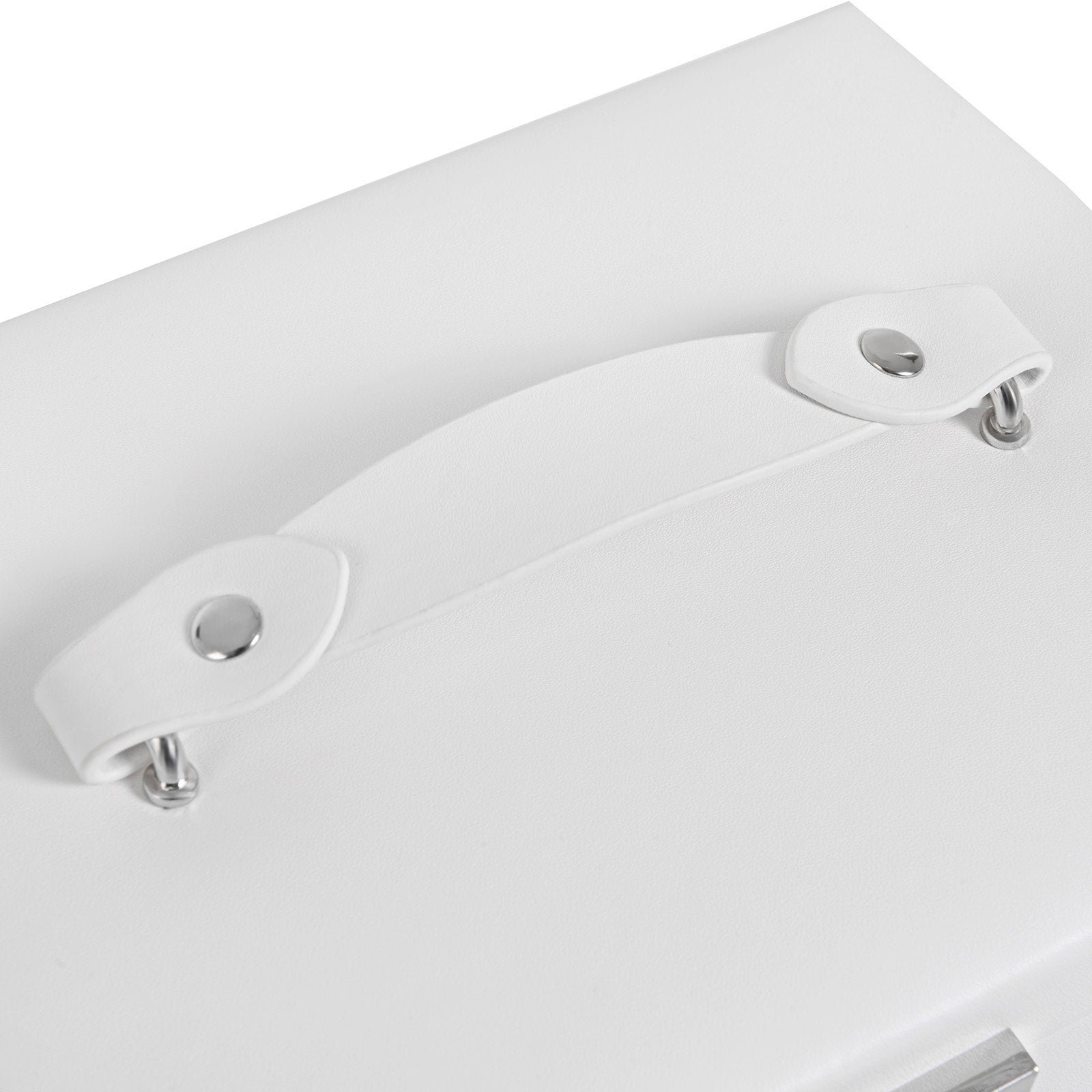 Jewelry Storage Box - Leather - White