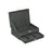 Jewellery Box - Wood - Black - 2 Levels with Drawer and Key