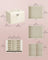 Jewellery Box - Wood - Cream White - 4-Tier with Handle and Drawers