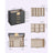 Jewellery Box - Glass - Grey and Gold - 4-Tier Organiser with 3 Drawers