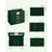 Jewellery Box - 4-Tier with Drawers - Glass - Forest Green and Gold