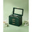 Jewellery Box - 4-Tier with Drawers - Glass - Forest Green and Gold