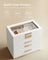 Jewellery Box - Glass - Grey and Gold - 4-Tier Organiser with 3 Drawers