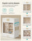 Jewellery Box - Glass - Cloud White - 5-Layer Organiser with 3 Side Drawers and Big Mirror