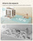 Jewellery Box - Glass - Cloud White - 5-Layer Organiser with 3 Side Drawers and Big Mirror