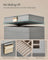 4-Tier Stackable Jewellery Box - Glass - Dove Gray - Clear Lid