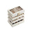 5-Tier Stackable Jewellery Box - Wood - White - Clear Glass Lid