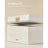 5-Tier Stackable Jewellery Box - Wood - White - Clear Glass Lid