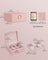 Jewellery Box - Wood - White - Two Layers with Removable Tray