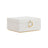 Jewellery Box - MDF - White - 2-Layer with Removable Tray and Handle