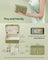 Jewellery Box - Fabric - Grey - Portable 2-Layer Storage for Travel and Larger Accessories