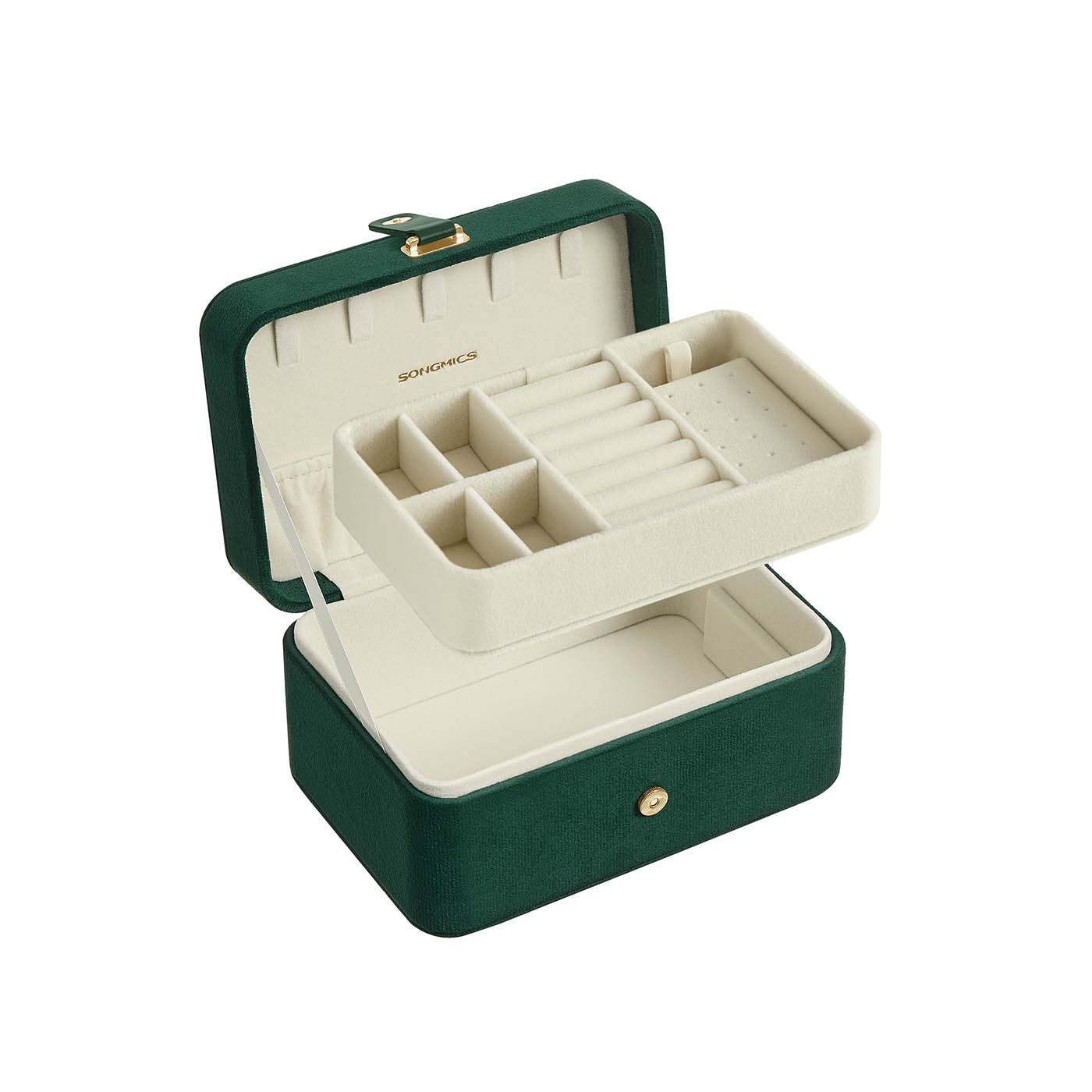 Jewellery Box - 2-Layer - Retro Green - Portable Travel Storage
