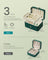 Jewellery Box - 2-Layer - Retro Green - Portable Travel Storage