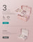 Jewellery Storage Box - 2-Layer, Portable - Plastic - Jelly Pink